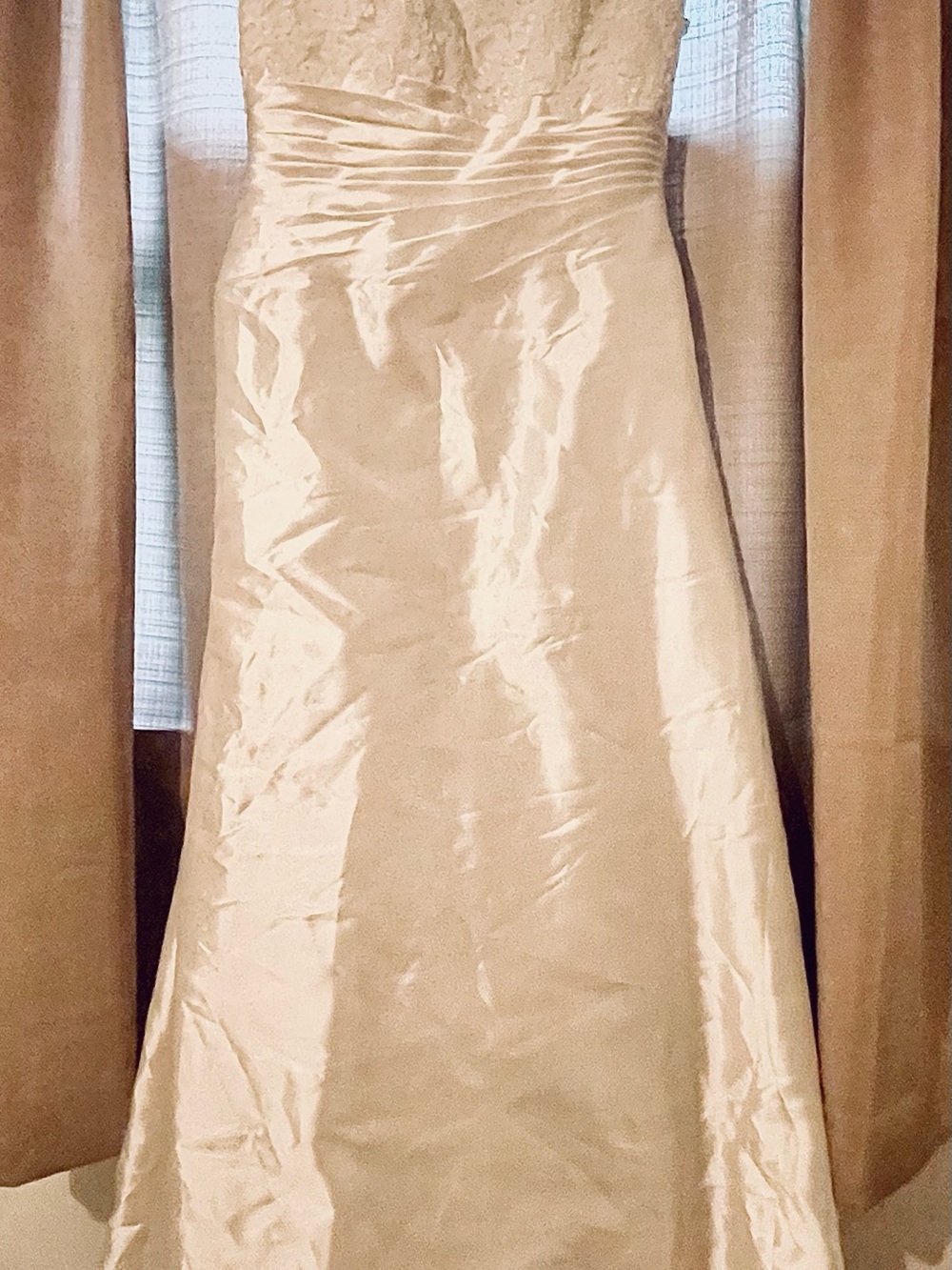Strapless A-Line Wedding Dress in off white